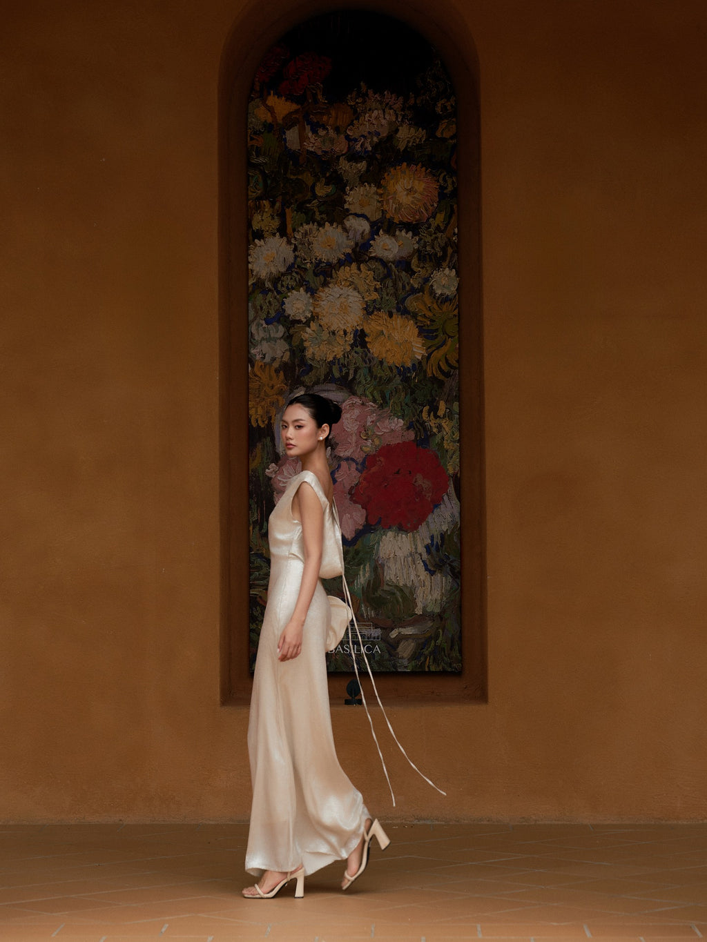 Phoebe Silk Lurex Dress