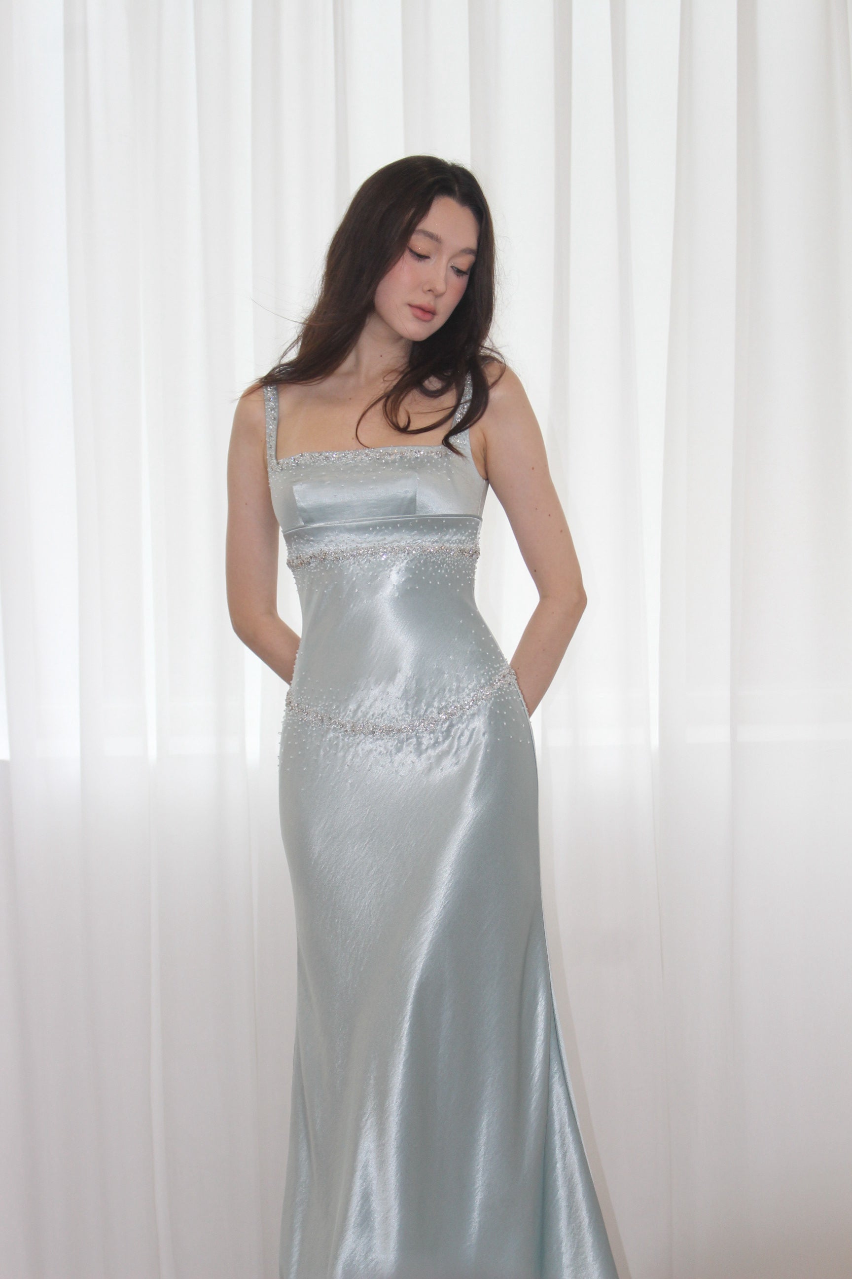 Phoebe Selene Satin Dress