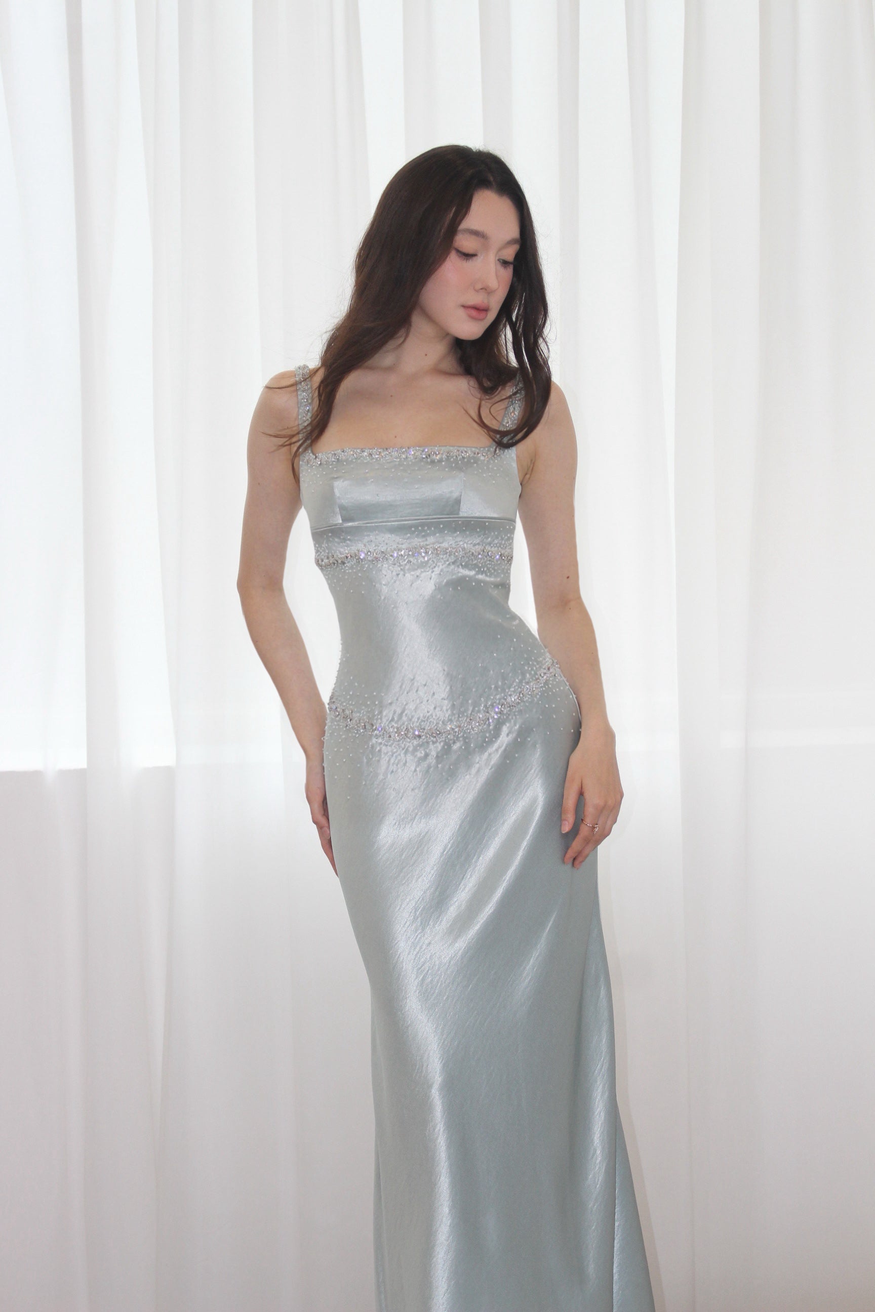 Phoebe Selene Satin Dress