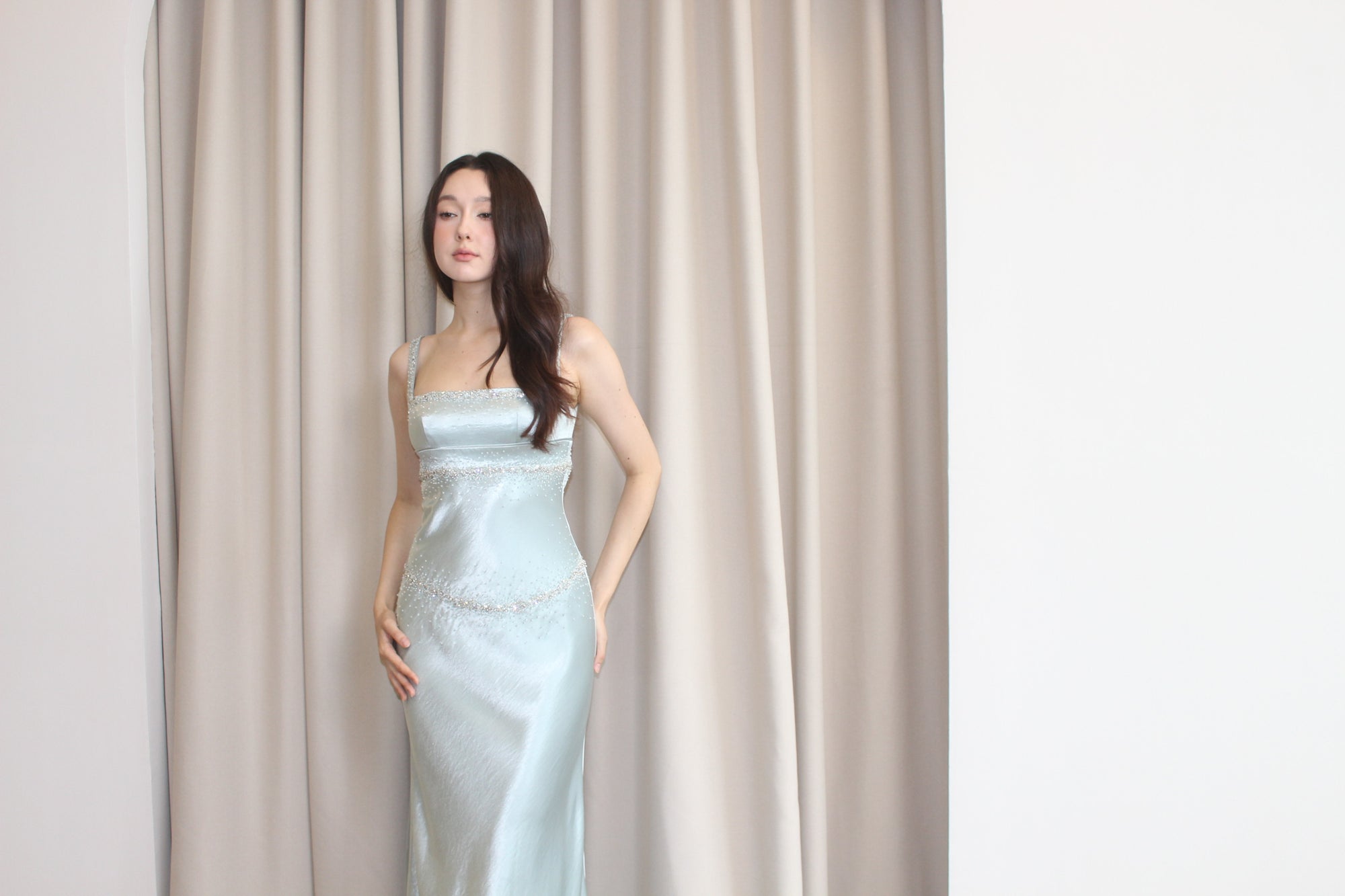Phoebe Selene Satin Dress