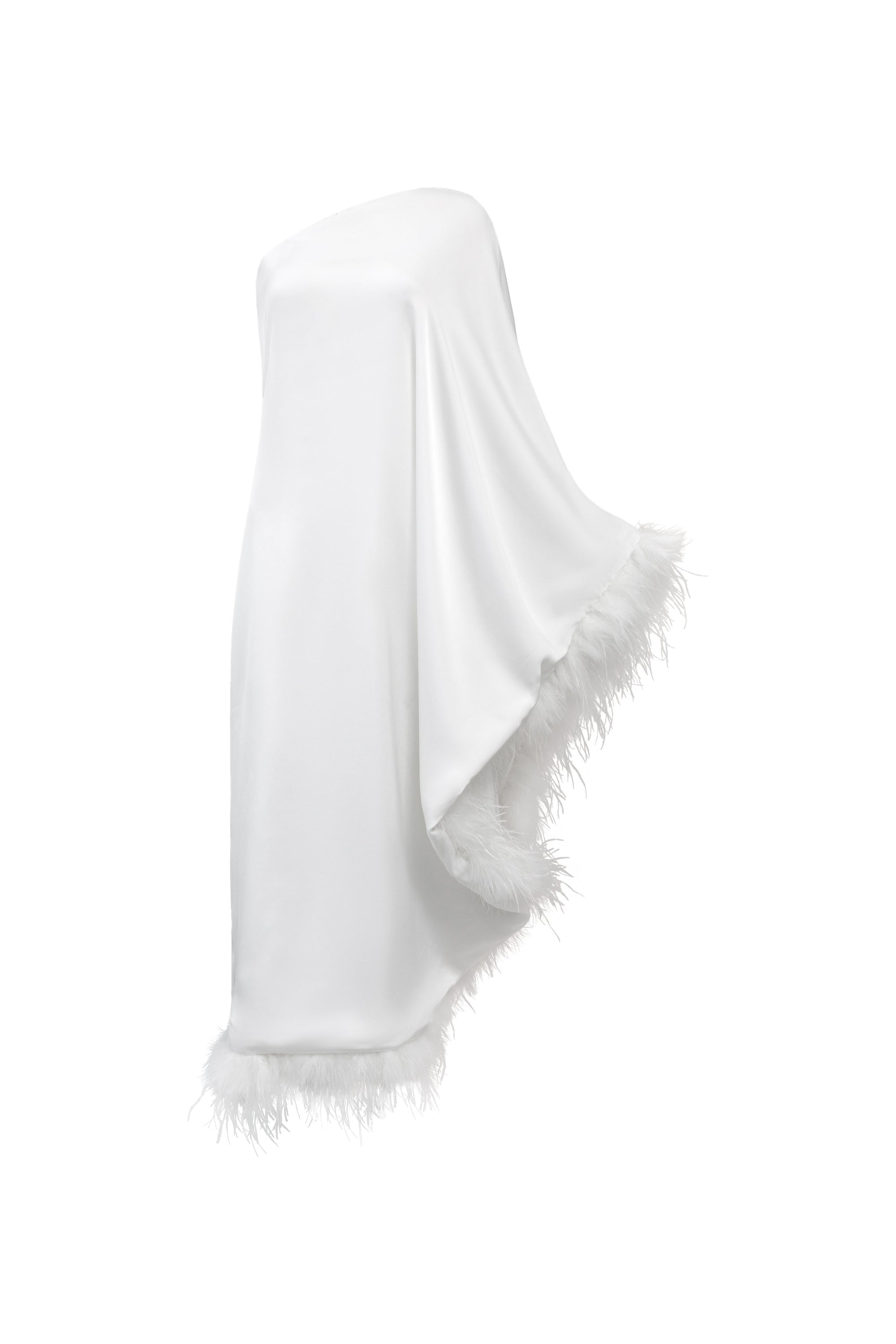 Phoebe Fur Silk Dress