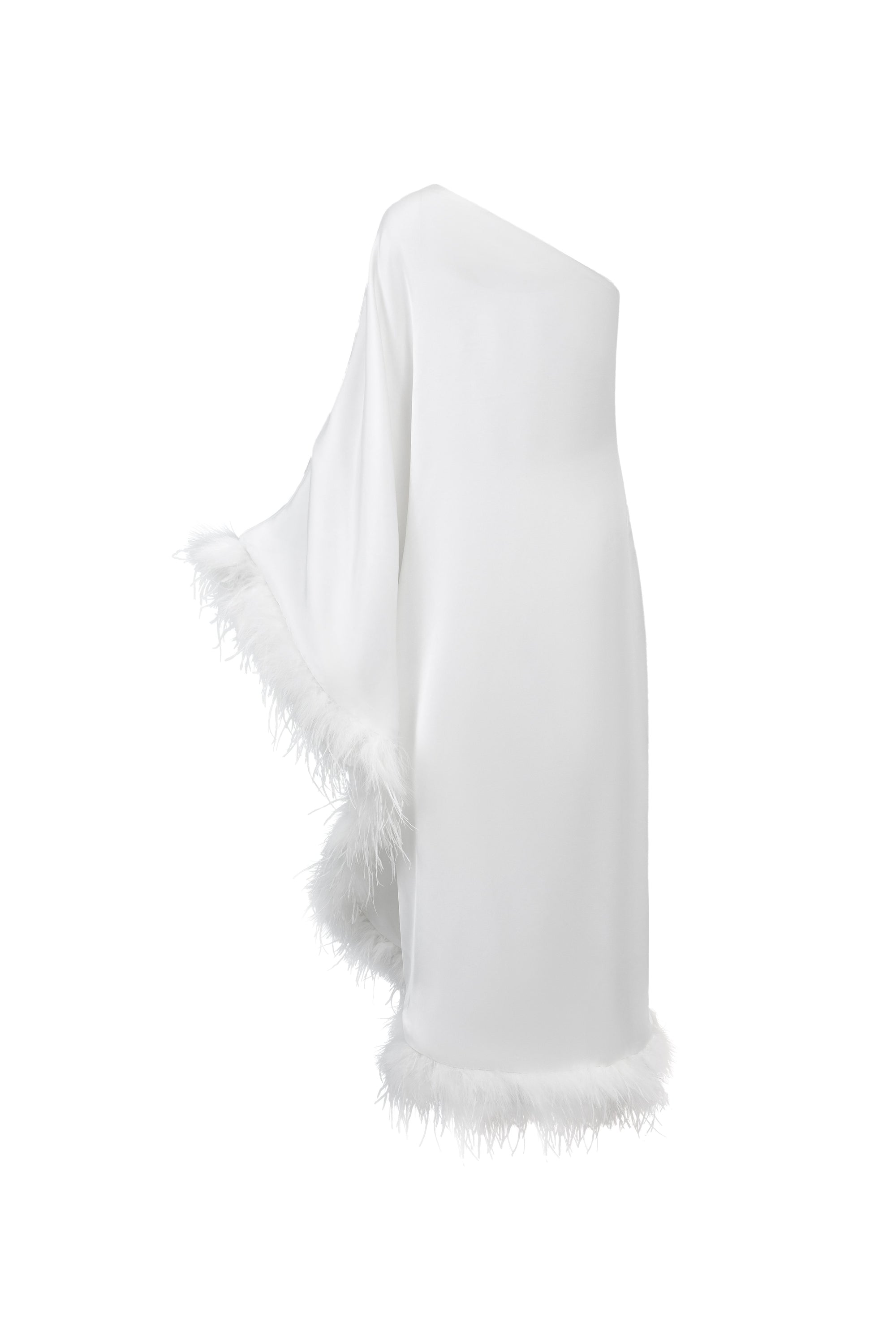 Phoebe Fur Silk Dress