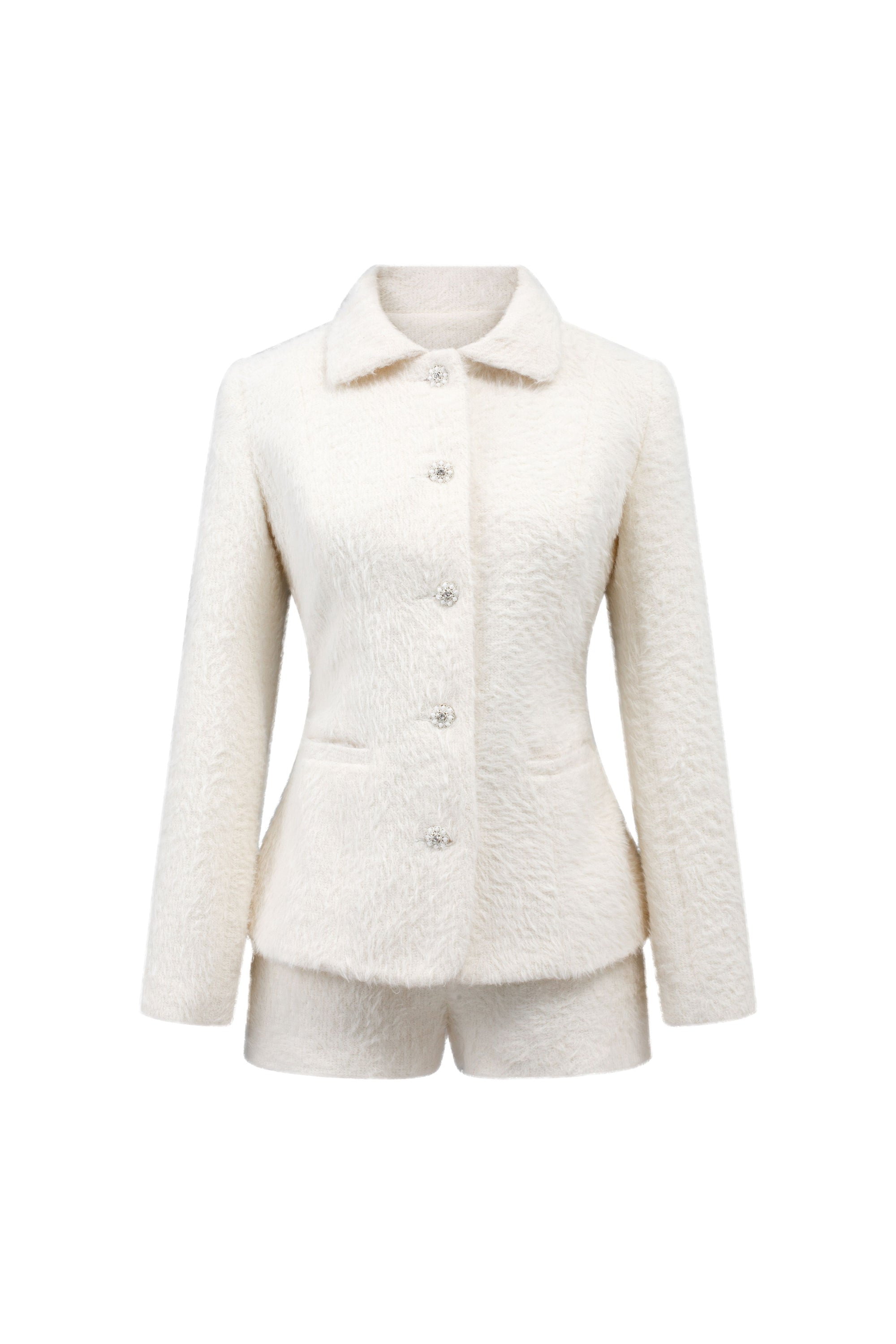 Phoebe Fur Set - Fur jacket & Fur Shorts