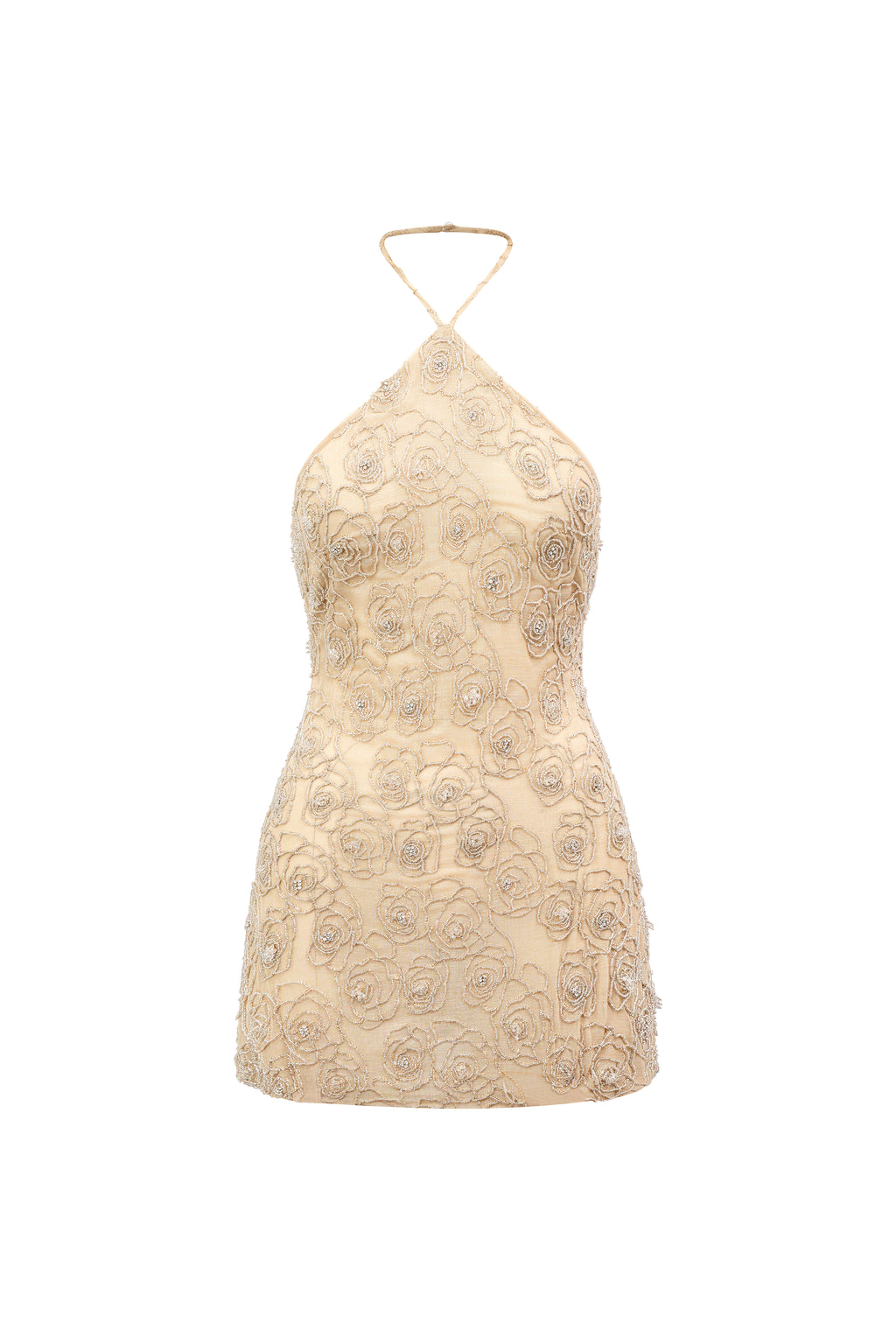 Phoebe Rosé Halter Dress