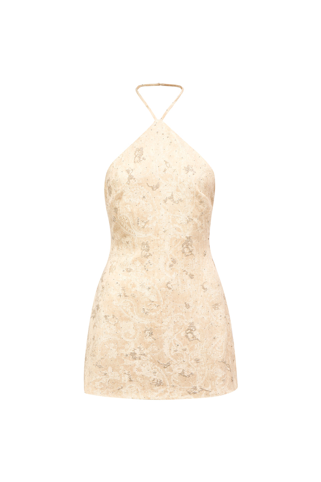 Phoebe Champagne Halter Dress&nbsp;