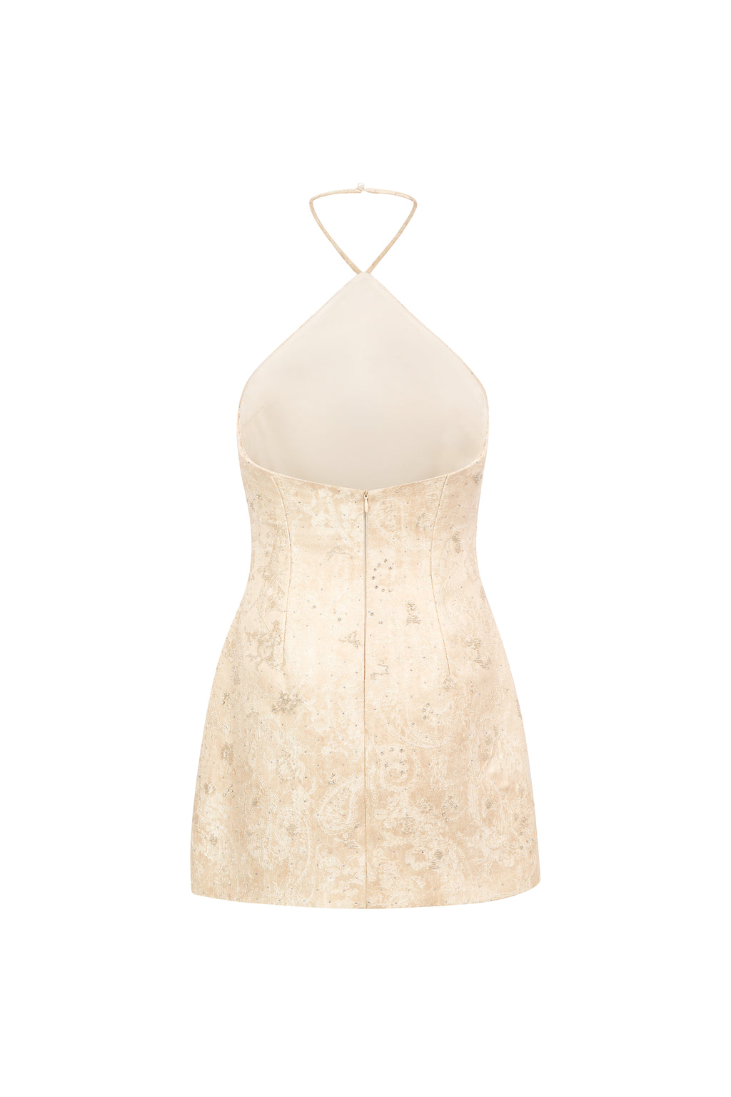 Phoebe Champagne Halter Dress&nbsp;