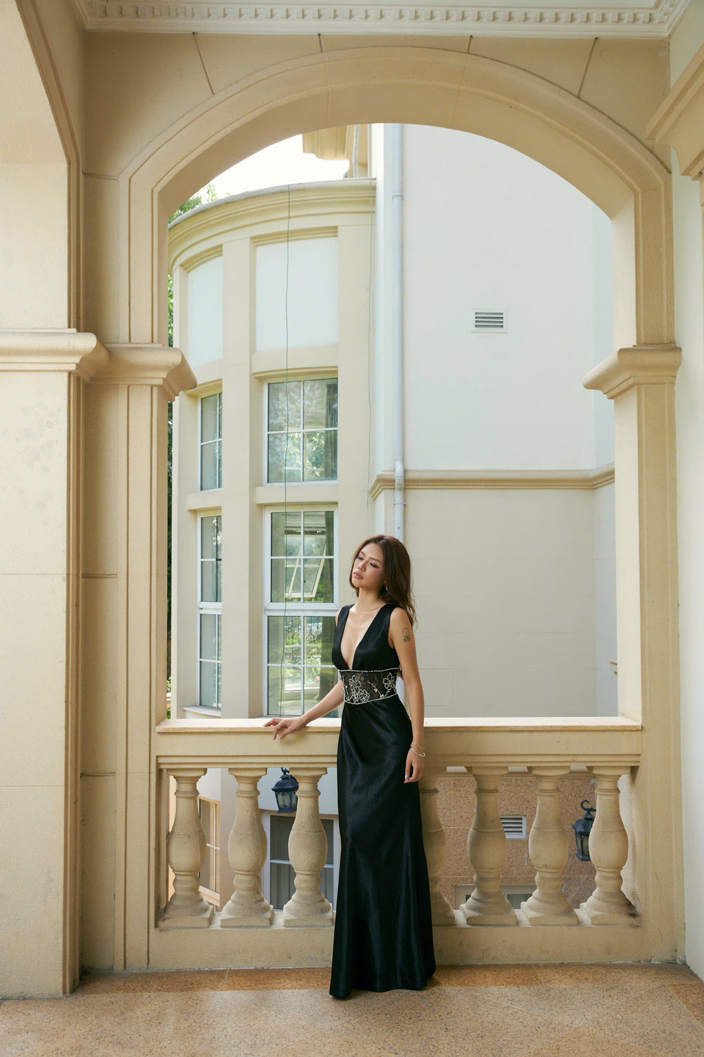 Phoebe Crystal Cut Dress