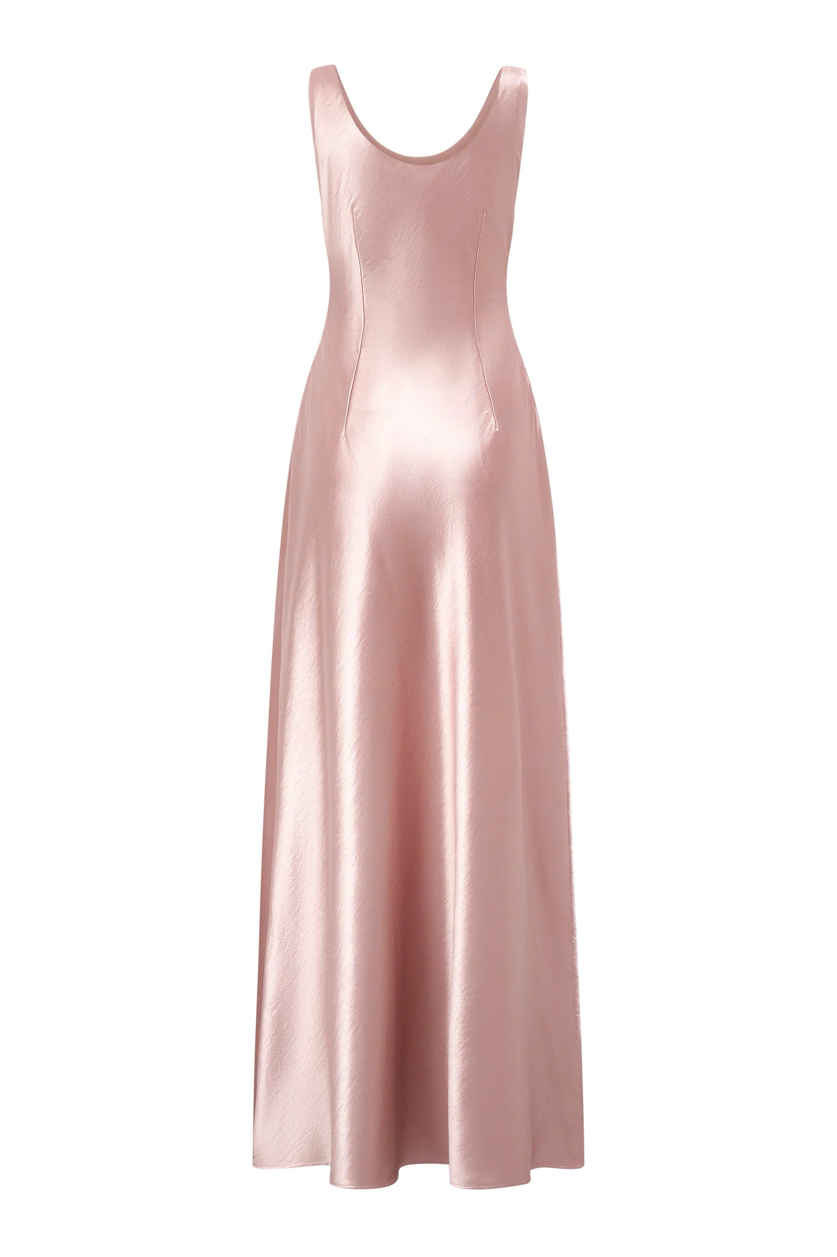 Phoebe Blush Silk Embellished Dress – Soft Radiance, Refined Grace