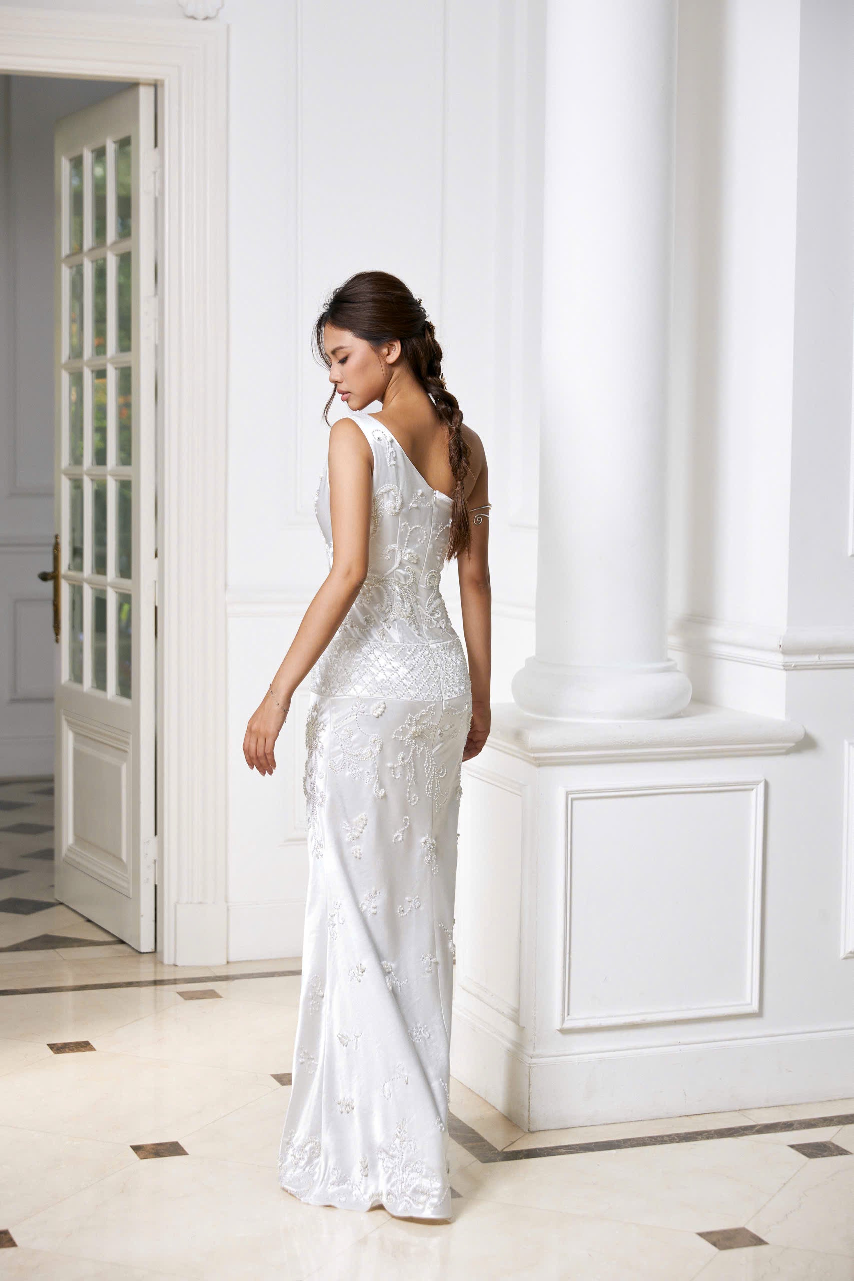 Phoebe Élysée Satin Gown